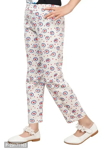 Stylish Multicoloured Cotton Printed Pyjama Lower Pant For Girls Pack Of 2-thumb4