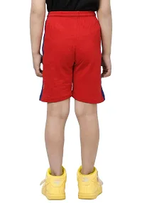 Stylish Red Cotton Solid Shorts For Boys-thumb3