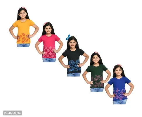 Girls Stylish Cotton Printed Casual Top