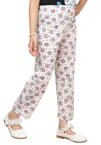 Stylish Multicoloured Cotton Printed Pyjama Lower Pant For Girls Pack Of 4-thumb3