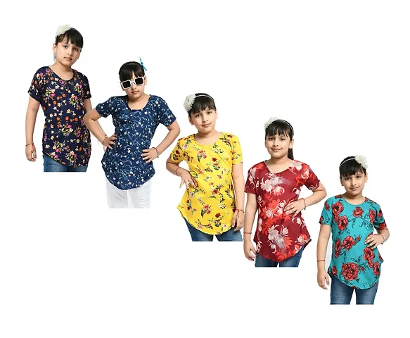 Beautiful Crepe Tops Pack Of 5