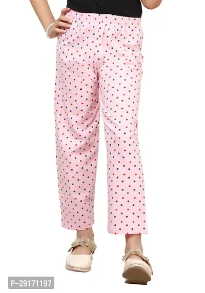 Stylish Multicoloured Cotton Printed Pyjama Lower Pant For Girls Pack Of 3-thumb3