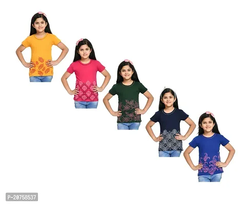 Girls Stylish Cotton Printed Casual Top