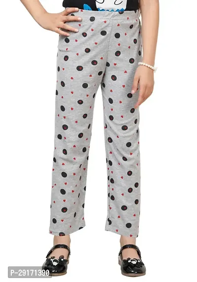 Stylish Multicoloured Cotton Printed Pyjama Lower Pant For Girls Pack Of 5-thumb3