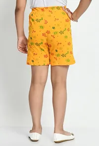 Fabulous Yellow Cotton Printed Shorts Hot Pant For Girls-thumb4