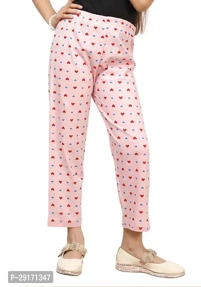 Stylish Multicoloured Cotton Printed Pyjama Lower Pant For Girls Pack Of 4-thumb3