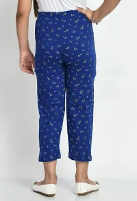 Stylish Blue Cotton Printed Pyjama For Girl-thumb4