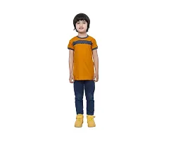 Stylish Multicoloured Cotton Colourblocked Tees For Boys Pack Of 4-thumb1