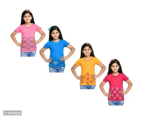 Girls Stylish Cotton Printed Casual Top