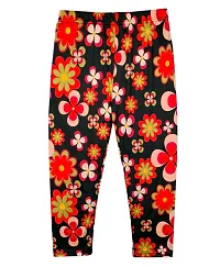 Fabulous Polyester Printed Slim Fit Capris For Girls Pack Of 2-thumb2