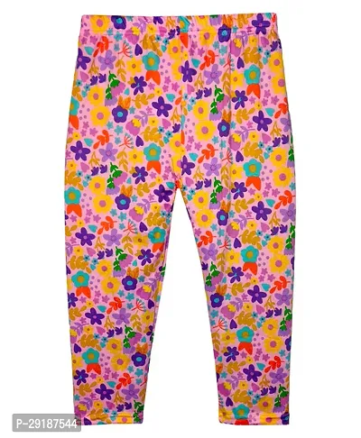 Fabulous Polyester Printed Slim Fit Capris For Girls Pack Of 2-thumb2