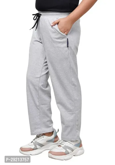 Charming Grey Cotton Solid Track Pant For Boys-thumb3