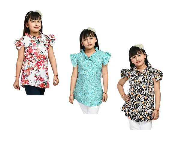 Beautiful Crepe Tops Pack Of 3