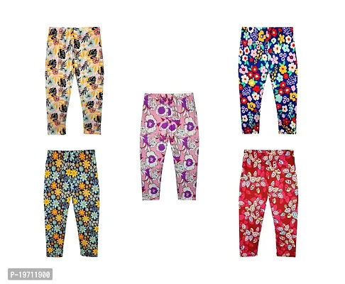 Girls Stylish Multicoloured Polyester Regular Fit Capris