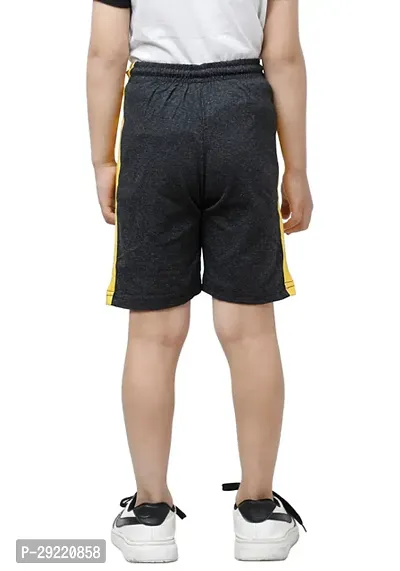 Stylish Multicoloured Cotton Solid Shorts For Boys Pack Of 2-thumb5