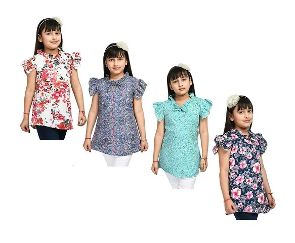 Beautiful Crepe Tops Pack Of 4