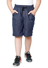 Elegant Polyester Solid Shorts For Boys Pack Of 2-thumb2