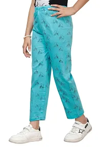 Stylish Multicoloured Cotton Printed Pyjama Lower Pant For Girls Pack Of 3-thumb3