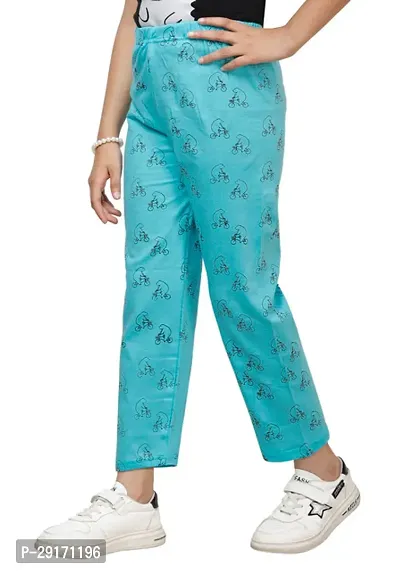 Stylish Multicoloured Cotton Printed Pyjama Lower Pant For Girls Pack Of 3-thumb4