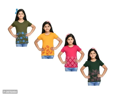 Girls Stylish Cotton Printed Casual Top