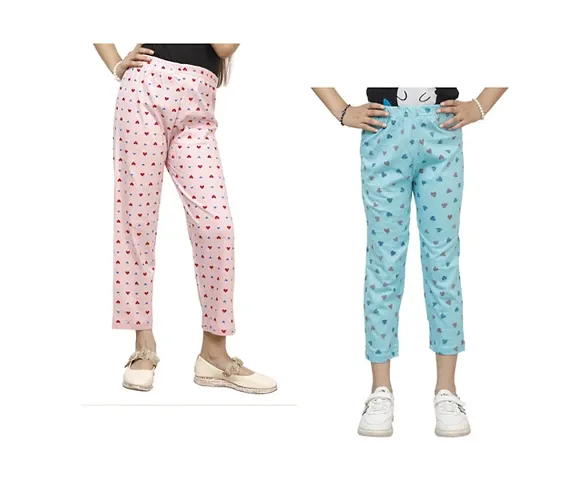 Stylish Pyjama Lower Pant For Girls Pack Of 2