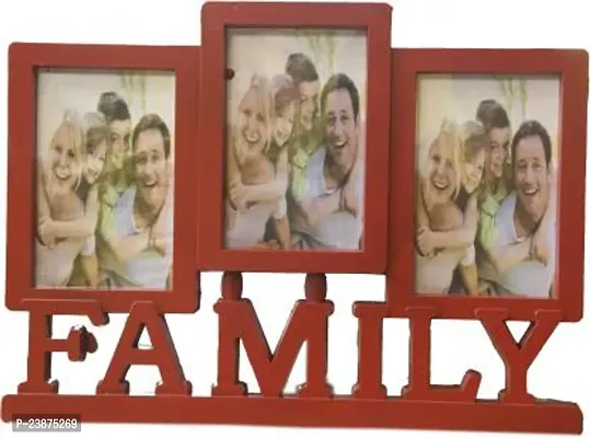Plastic Red 3 Sides Familt Named  Personalized, Customized Gift Best Friends Reel Photo Collage Gift For Friends, Bff With Frame, Birthday Gift,Anniversary Gift Wallnbsp;nbsp;Multicolor, 1 Photo