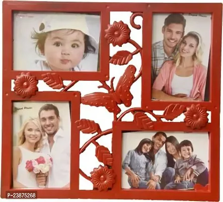 Plastic Red 4 Sides  Personalized, Customized Gift Best Friends Reel Photo Collage Gift For Friends, Bff With Frame, Birthday Gift,Anniversary Gift Wallnbsp;nbsp;Multicolor, 1 Photo