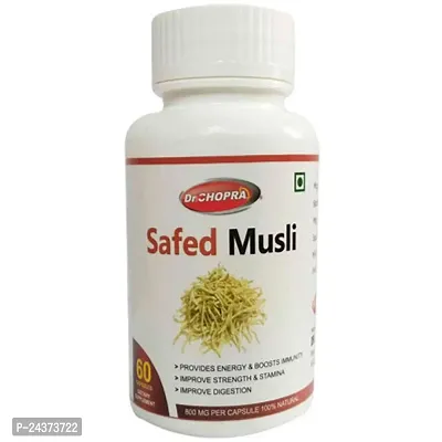 Dr. Chopra Safed Musli 60 Capsules Pack of 1-thumb0