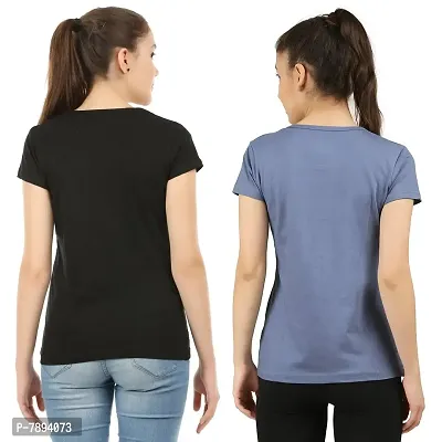 MIDAAS Women's Cotton Tshirts(Pack of 2)-thumb3