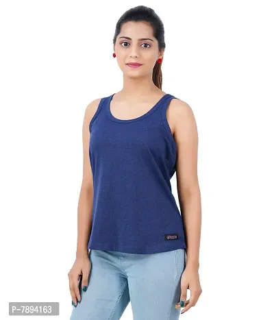 Dizzto Women's Cotton Regular Fit Sleeveless Tshirt-thumb3