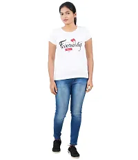 Midaas Womens Printed Tshirts White-thumb3