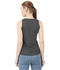 Midaas Women Cotton Printed Sleeveless Tshirt Andhra Melange-thumb2