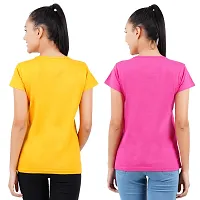 Midaas Women's Classic Fit T-shirt (Set of 2) (MS_623_Multicolored_X-Large)-thumb1