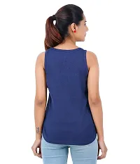 Dizzto Women's Cotton Regular Fit Sleeveless Tshirt-thumb1