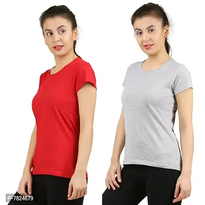 MIDAAS Women's T-Shirt (Pack of 2)-thumb2