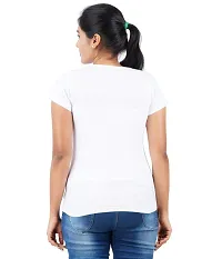 Midaas Womens Printed Tshirts White-thumb1