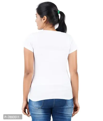 Midaas Womens Printed Tshirts White-thumb2