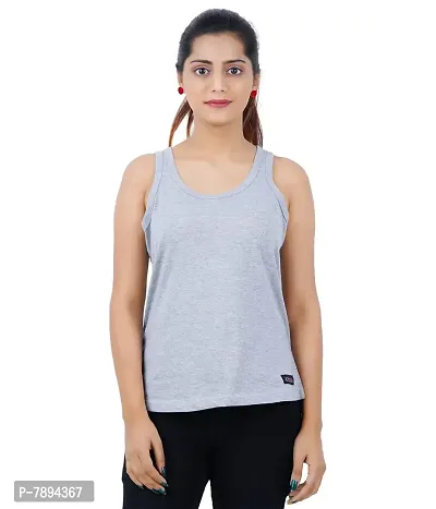 Dizzto Women's Cotton Regular Fit Sleeveless Tshirt