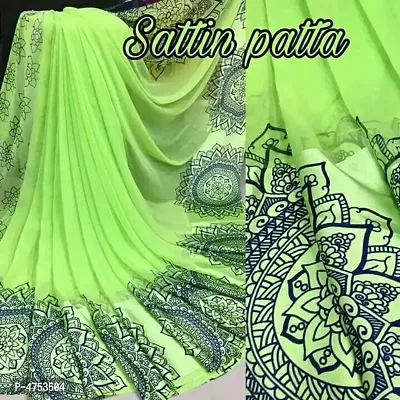 Chavika Satin Patta Saree by Saroj at Rs.4500/Catalogue in surat offer by  Fashion Bazar India