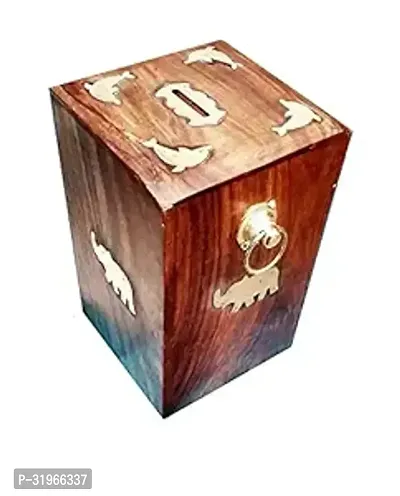 Stylish Wooden Money Bank, Piggy  Coin Bank