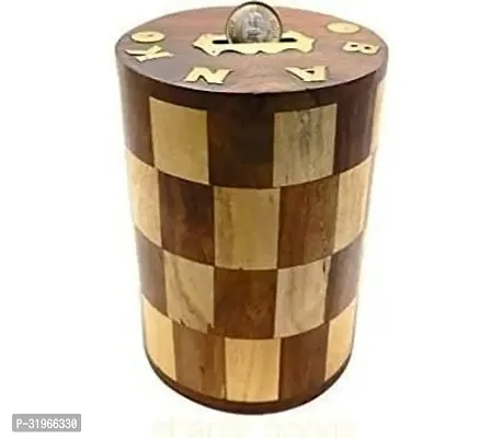 Stylish Wooden Money Bank, Piggy  Coin Bank