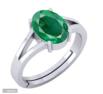 Emerald Panna 6.25 Ratti Gemstone Ring For Men and women A++ quality With Certified Lab-thumb5