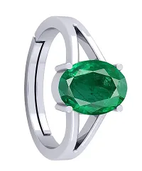 Emerald Panna 6.25 Ratti Gemstone Ring For Men and women A++ quality With Certified Lab-thumb2