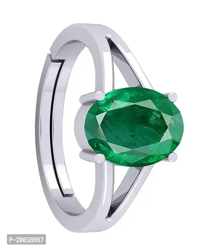 Emerald Panna 6.25 Ratti Gemstone Ring For Men and women A++ quality With Certified Lab-thumb3