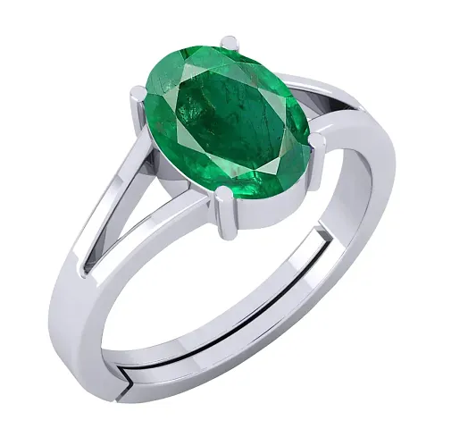 Emerald Panna 6.25 Ratti Gemstone Ring For Men and women A++ quality With Certified Lab