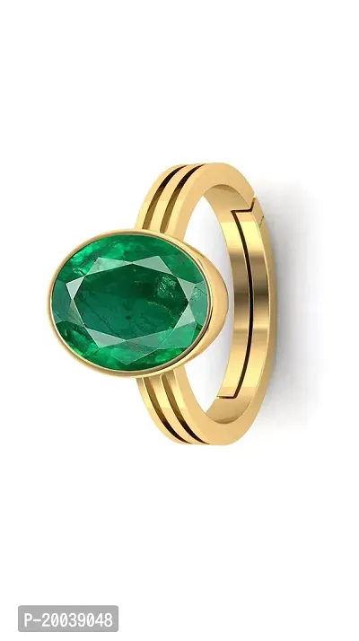 Emerald Panna 8.25 Ratti Gemstone Ring For Men and women A++ quality With Certified Lab-thumb4