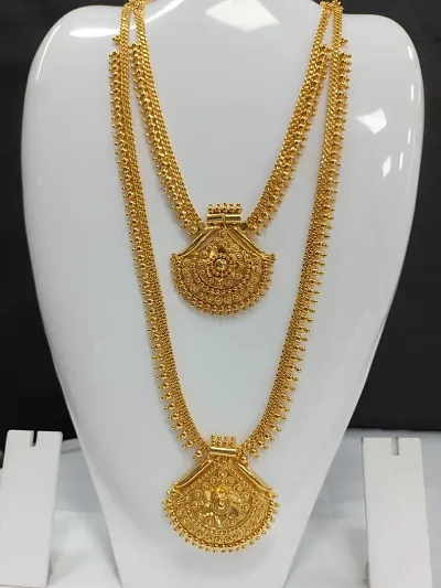 Stylish Golden Temple Necklace