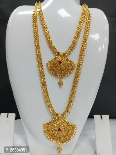 Exquisite Gold Covering Necklace Haram for Women - Traditional Elegance and Modern haram-thumb0