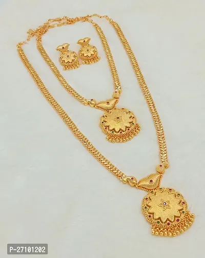 Exquisite Gold Covering Necklace Haram for Women - Traditional Elegance and Modern Charm-thumb0