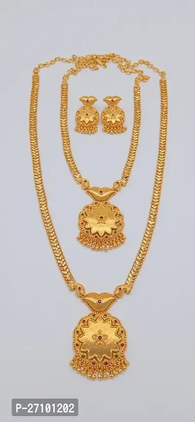 Exquisite Gold Covering Necklace Haram for Women - Traditional Elegance and Modern Charm-thumb2